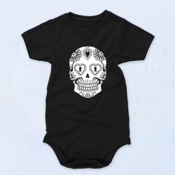 Sugar Skull Dolman Vintage Cute Baby Onesie