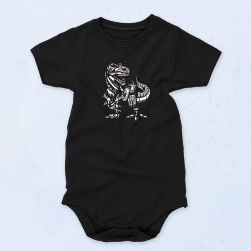 T Rex Dinosaur Robot Cute Baby Onesie