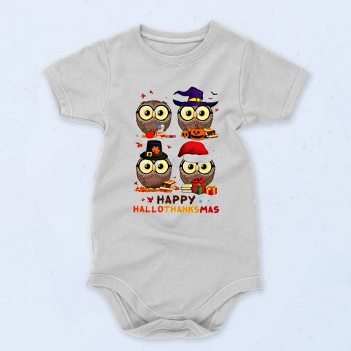 Teacher Owl Halloween Cartoon Baby Onesie