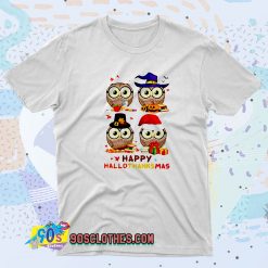 Teacher Owl Halloween Hallothanksmas T Shirt