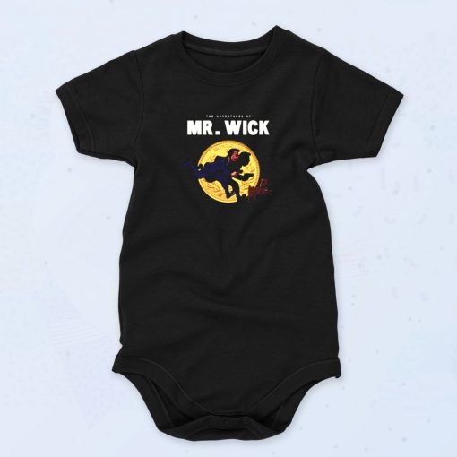 The Adventures Of Mr. Wick Cute Baby Onesie