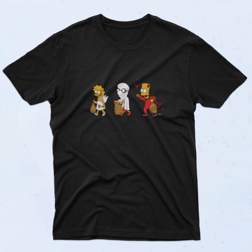 The Simpsons Halloween 90s T Shirt Style