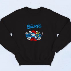 The Smurfs Tv Series Animated Poster 90s Sweatshirt Fashion