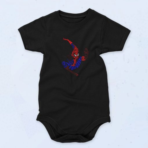 Typeface Spidey Cute Baby Onesie