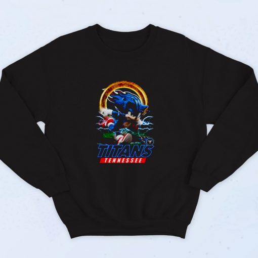 Ultra Sonic The Hedgehog Tennessee Titans 90s Sweatshirt Fashion