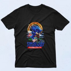 Ultra Sonic The Hedgehog Tennessee Titans 90s T Shirt Style