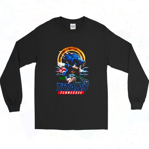 Ultra Sonic The Hedgehog Tennessee Titans Long Sleeve Shirt Style