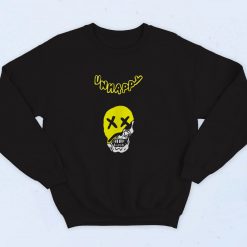 Unhappy Shredded Smile Lil Pump 90s Sweatshirt Fashion