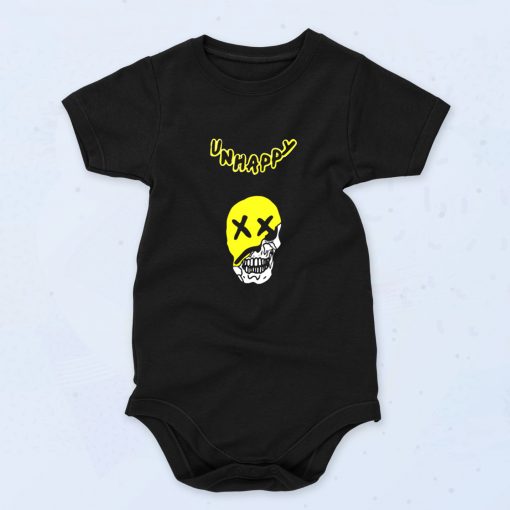 Unhappy Shredded Smile Lil Pump Cute Baby Onesie