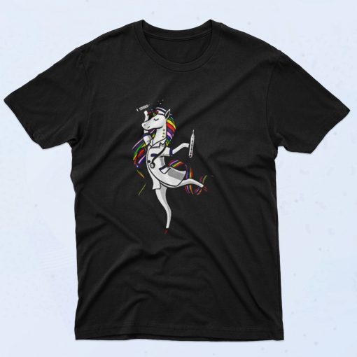 Unicorn Nurse 90s T Shirt Style