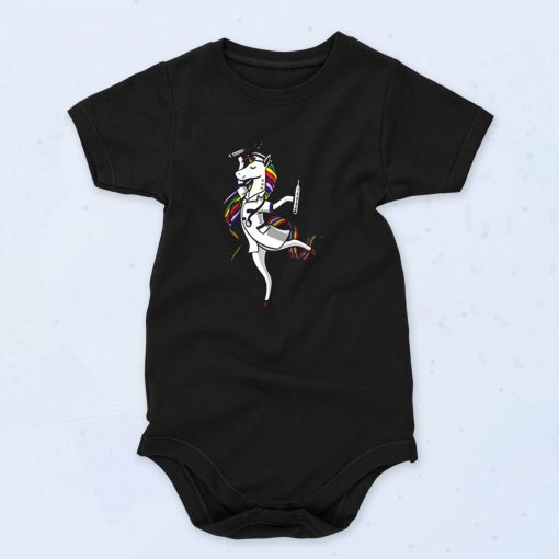 Unicorn Nurse Cute Baby Onesie