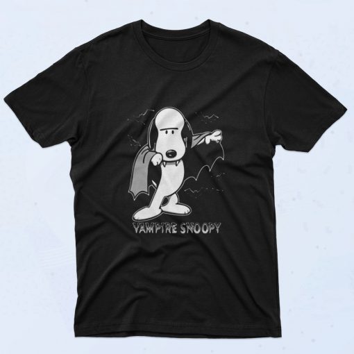 Vampire Snoopy Scary Halloween Night 90s T Shirt Style