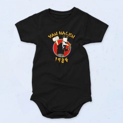 Van Halen 1984 Vintage Album Logo Cute Baby Onesie