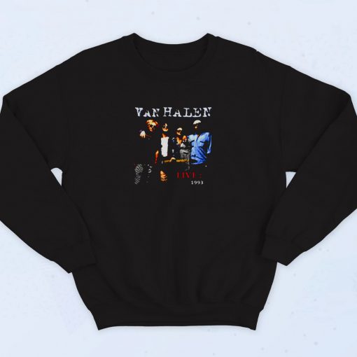 Van Hallen Live 1993 Wolrd Tour 90s Sweatshirt Fashion