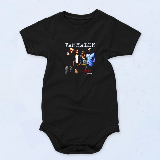 Van Hallen Live 1993 Wolrd Tour Cute Baby Onesie