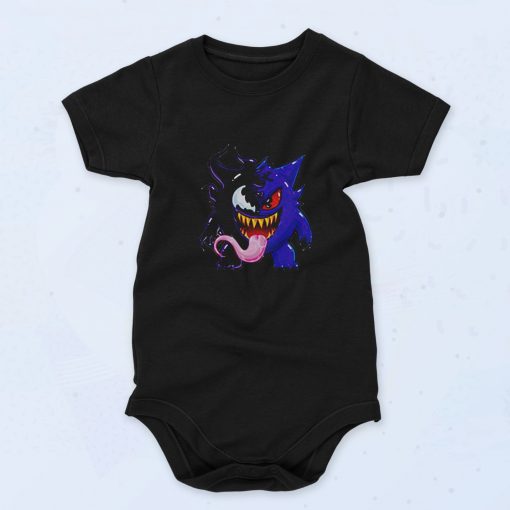 Venom Symbiotes Gengar Cute Baby Onesie