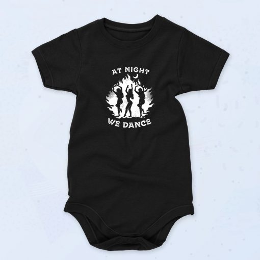 Vintage Witch Night Dancer Halloween Cute Baby Onesie