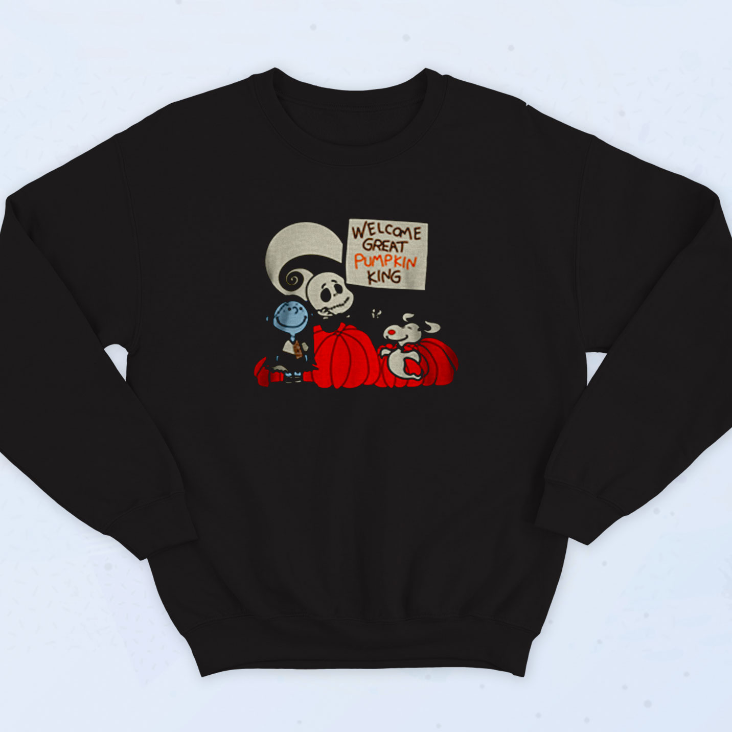 Welcome Great Pumpkin King Snoopy 90s Sweatshirt Fashion - 90sclothes.com