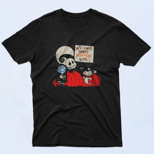 Welcome Great Pumpkin King Snoopy 90s T Shirt Style