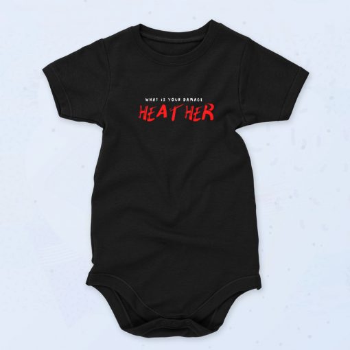 Whats Your Damage Heather Cute Baby Onesie