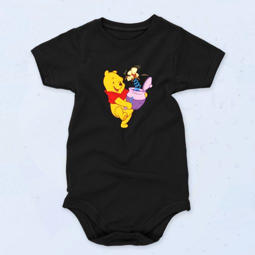 Winnie The Pooh Design Cute Baby Onesie