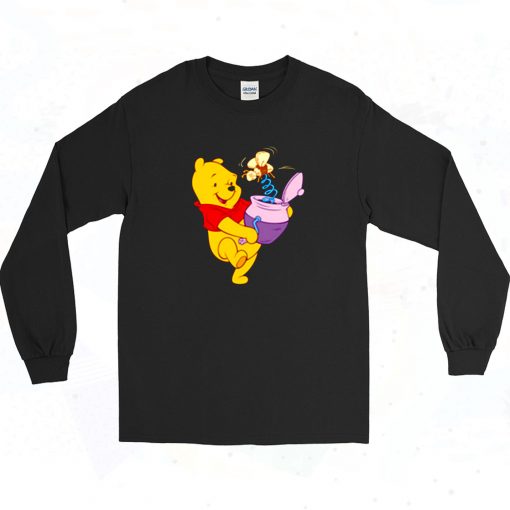 Winnie The Pooh Design Long Sleeve Shirt Style