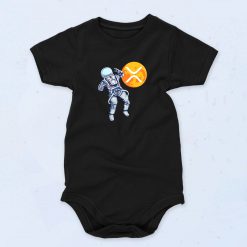 Xrp Ripple Astronaut To The Moon Cute Baby Onesie