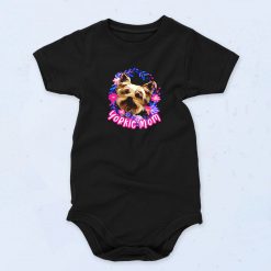 Yorkie Mom Yorkshire Hanes Tagless Cute Baby Onesie