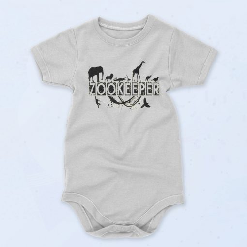 Zoo Keeper Vintage Style Baby Onesie