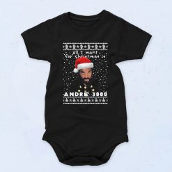 All I Want For Christmas Andre 3000 Baby Onesie