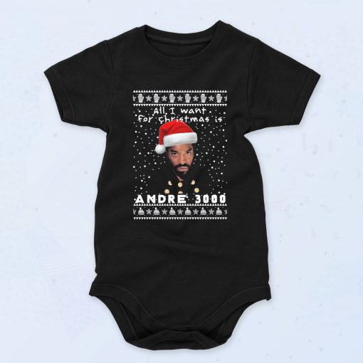 All I Want For Christmas Andre 3000 Baby Onesie