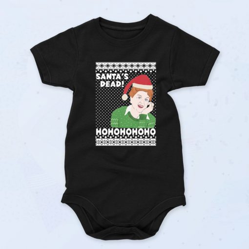 Angela Lansbury Merry Christmas Graphic Baby Onesie