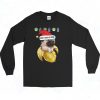 Baby Pug Banana Parody Christmas Long Sleeve Style