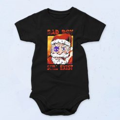 Bad Boy Christmas Funny Graphic Baby Onesie