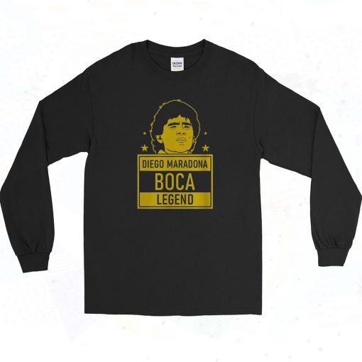 Boca Legend Maradona Graphic Long Sleeve Style