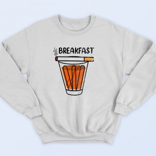 Breakfast Cigarette and Tea Sweatshirt