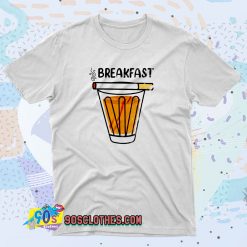 Breakfast Cigarette and Tea Vintage Style T Shirt