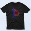 Distressed Usa Flag Funny Graphic T Shirt