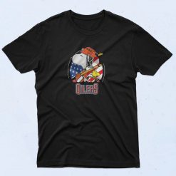 Edmonton Oilers Snoopy And Woodstock NHL T Shirt