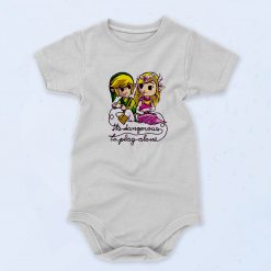 Elf And Princess Its Dangerous To Play Alone Baby Onesie