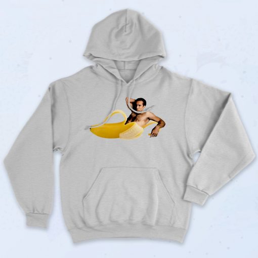 Funny Nicolas Cage In A Banana Hoodie