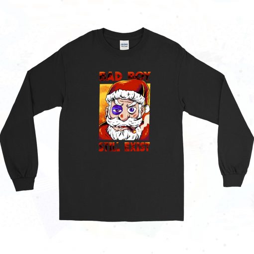 Funny Santa Bad Boy Christmas Long Sleeve Style