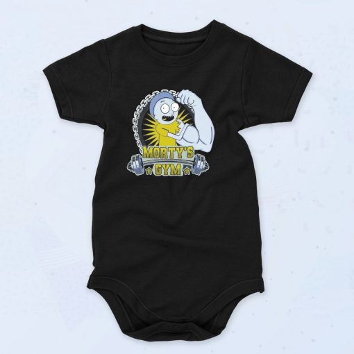 Gym Rick And Morty Funny Joke Baby Onesie