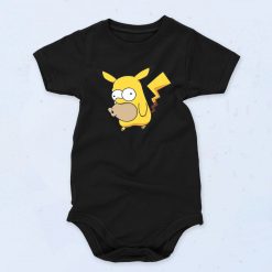 Homer Simpson Funny Parody Pikachu Baby Onesie