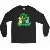 Homer Simpson Happy ST Patricks Day Funny Graphic Long SLeeve Style