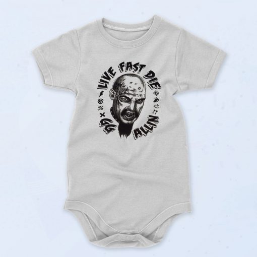 Live Fast Die GG Allin Baby Onesie