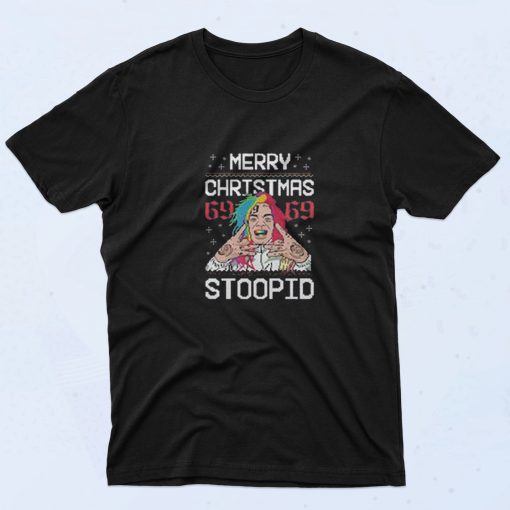 Merry Christmas 6ix9ine Stoopid Vintage Rapper T Shirt