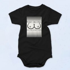 Merry Christmas Favourite Boobs Cute Baby Onesie