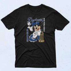 Mickey LA Dodgers Champions Vintage Style T Shirt