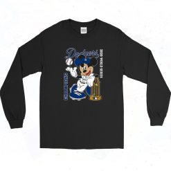 Mickey LA Dodgers Funny Graphic Long Sleeve Style